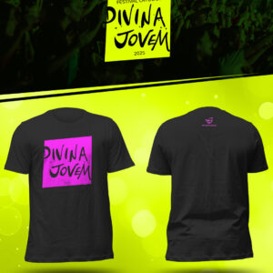 Camiseta Divina Jovem | Preta e Rosa